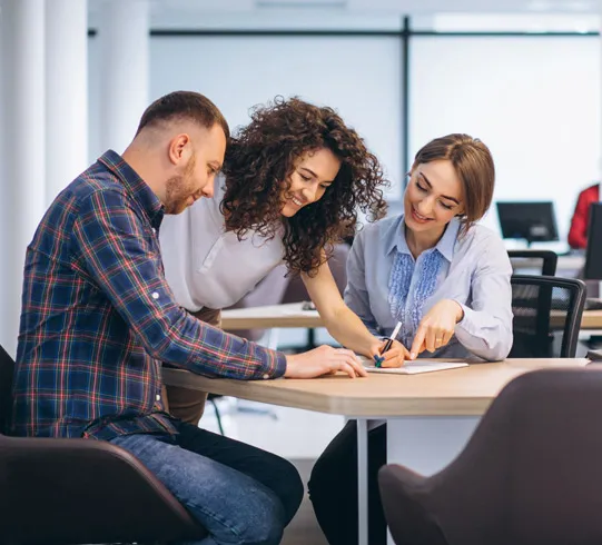 Co-Workers are Planning For Business